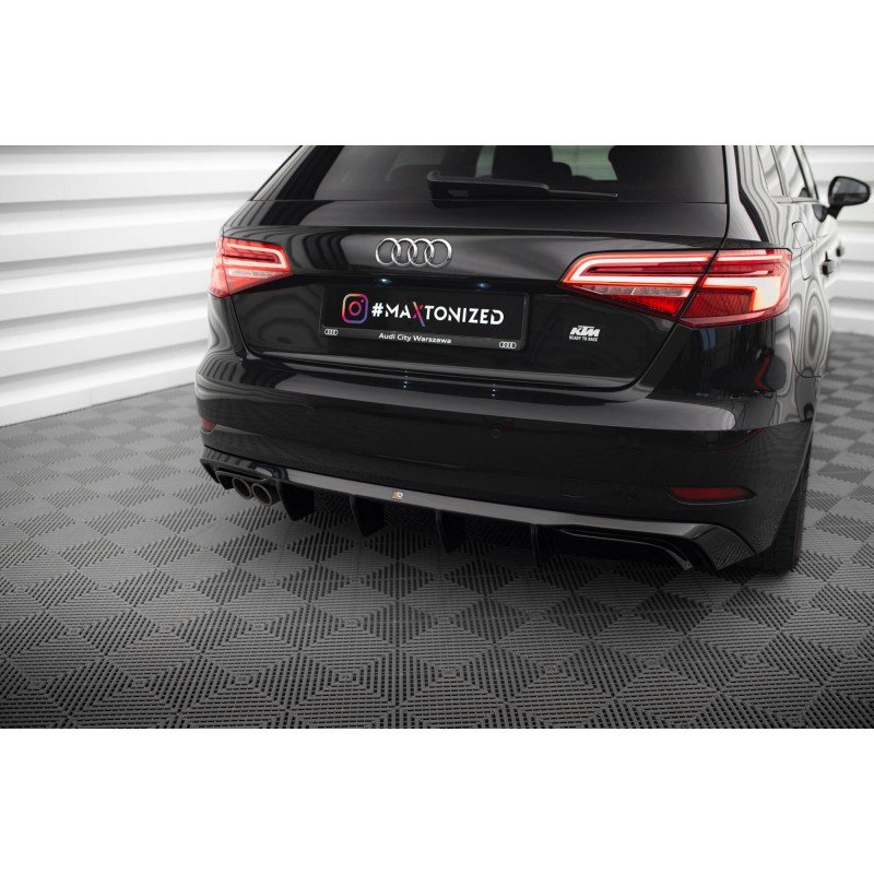 Difusor Maxton Design Audi A3 8V FL Sportback (Doble Salida Izq) - Imagen 3
