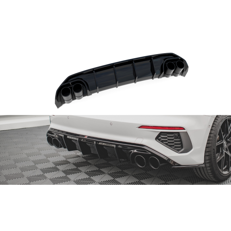 Difusor Con Colas Maxton Design Audi A3 S-Line Sportback 8Y - Imagen 2