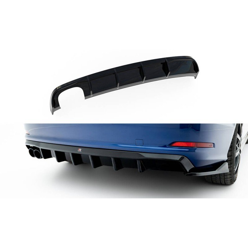 Difusor Maxton Design Audi A3 Sedan 8V FL (Doble Salida Izq) - Imagen 2