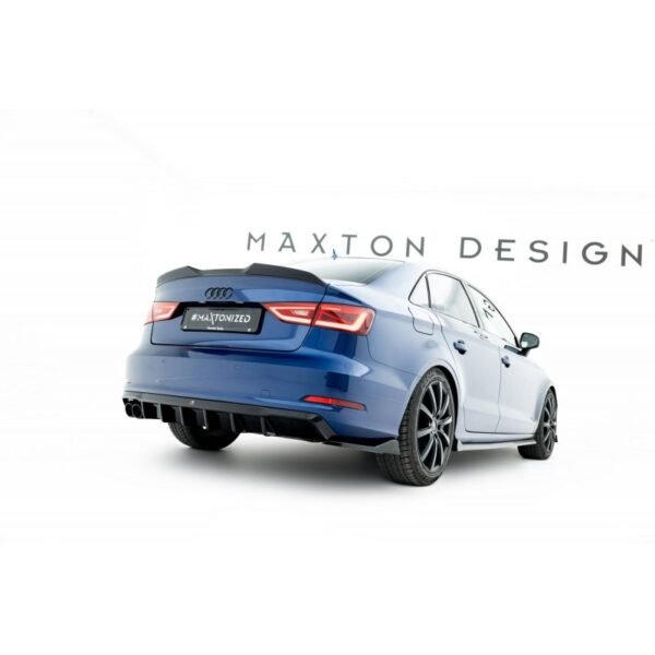 Difusor Maxton Design Audi A3 Sedan 8V FL (Doble Salida Izq)