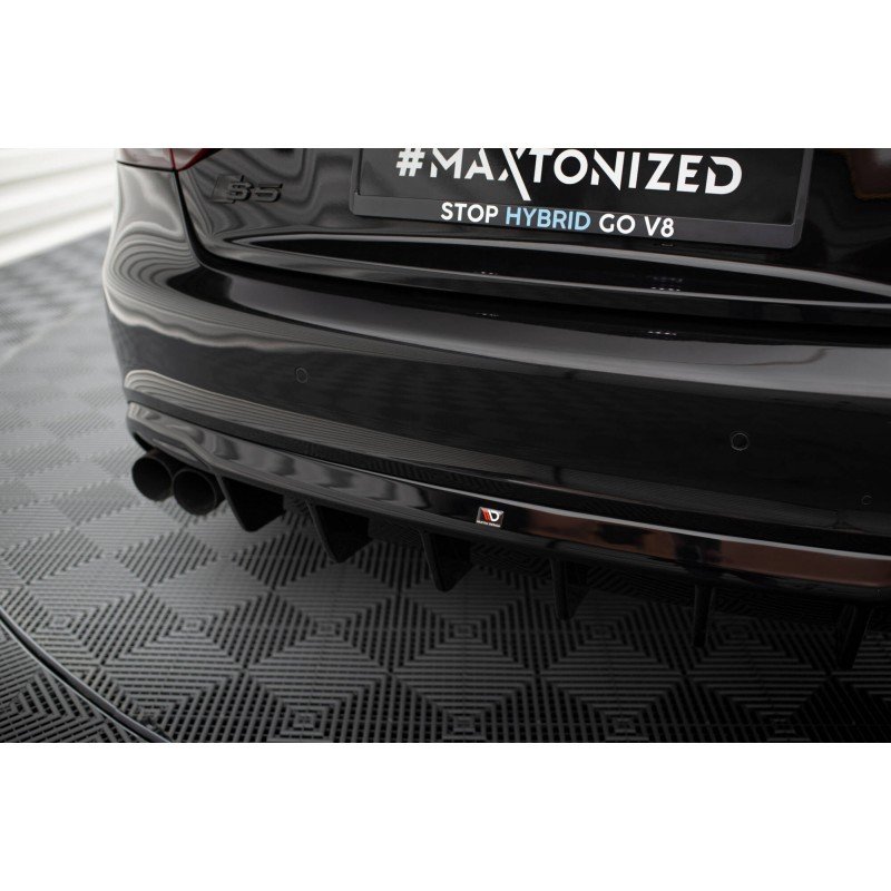Difusor Maxton Design Audi A5 8T Coupe / Cabio S-Line (Salida Doble Izq) - Imagen 4