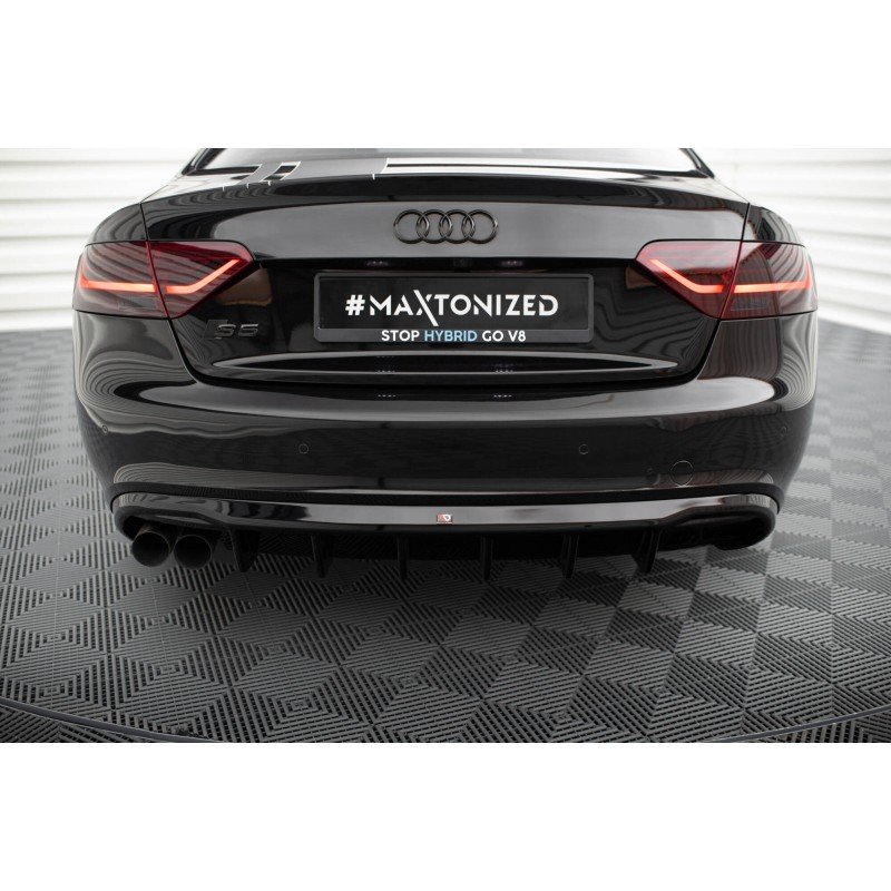 Difusor Maxton Design Audi A5 8T Coupe / Cabio S-Line (Salida Doble Izq) - Imagen 5