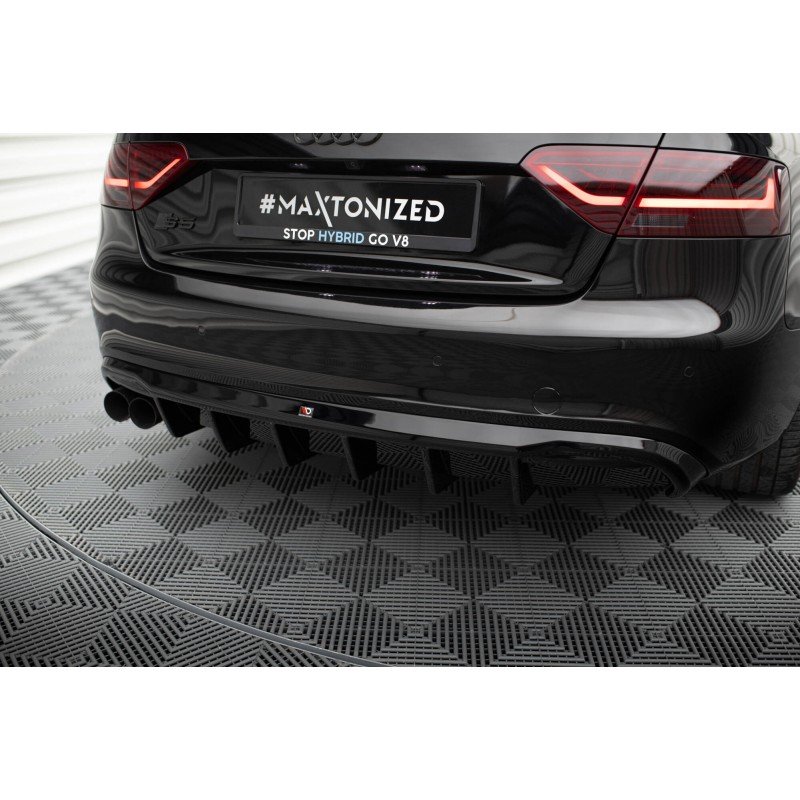 Difusor Maxton Design Audi A5 8T Coupe / Cabio S-Line (Salida Doble Izq) - Imagen 6