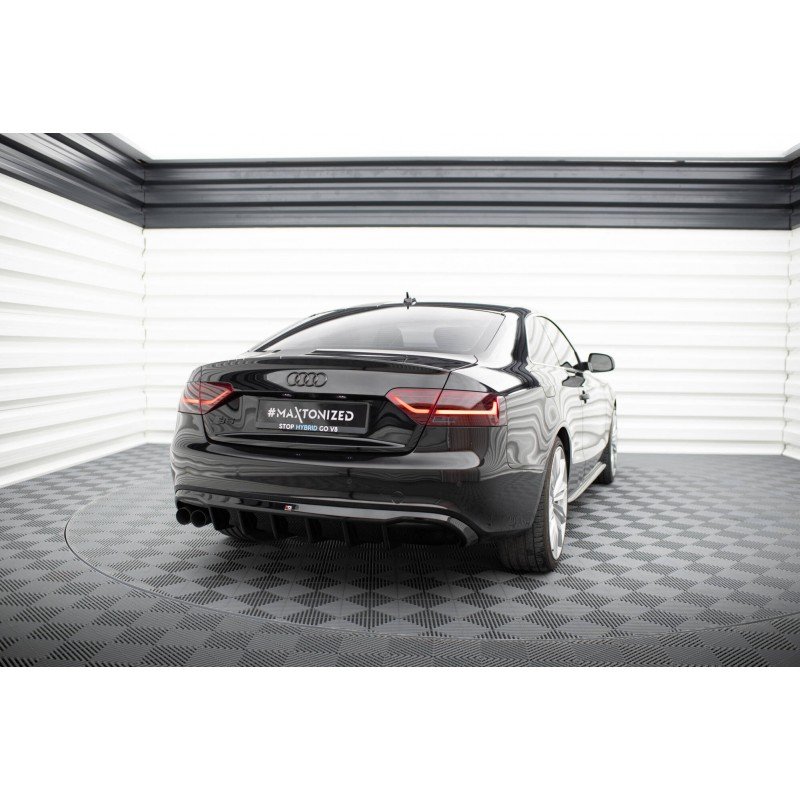 Difusor Maxton Design Audi A5 8T Coupe / Cabio S-Line (Salida Doble Izq)