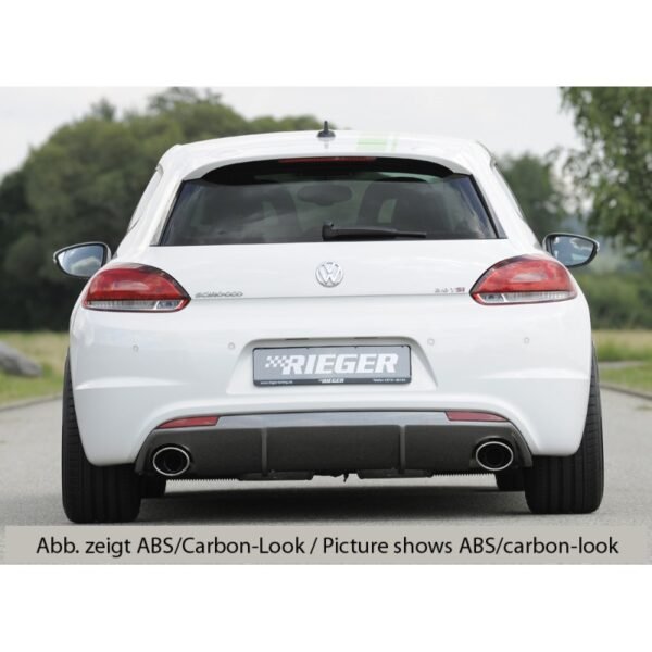 Difusor Rieger VW Scirocco Mk3 R-Line (Salida ovalada)