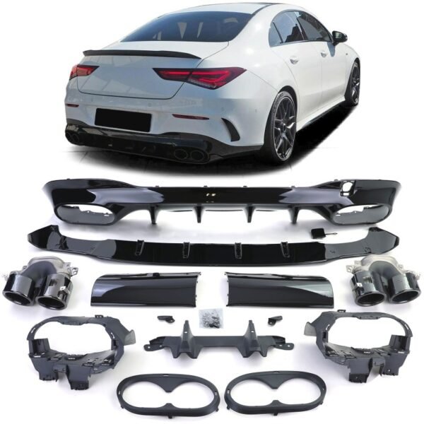 Difusor trasero Mercedes CLA AMG Line C118 / X118 (Type CLA45 AMG)