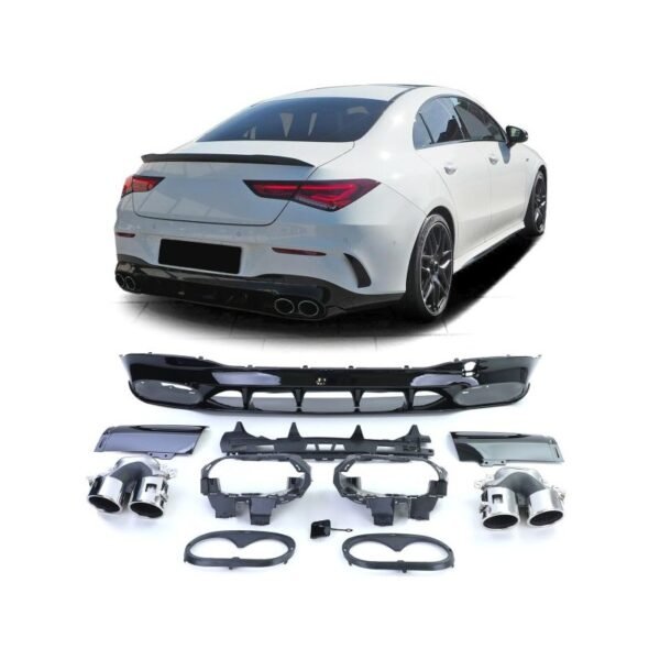 Difusor trasero Mercedes CLA AMG Line C118 / X118 (Type CLA45 AMG)
