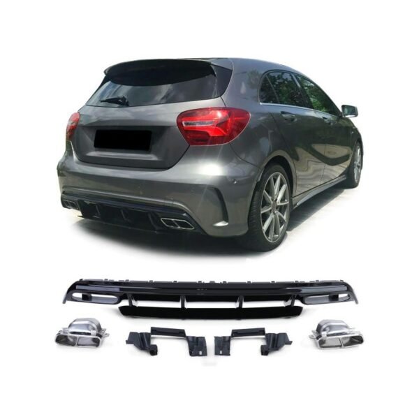 Difusor trasero Mercedes Clase A AMG-Line W176 (Type A45 AMG)
