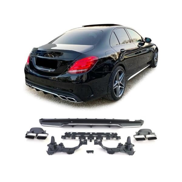 Difusor trasero Mercedes Clase C AMG Line W205 / S205 (Type C63 AMG)