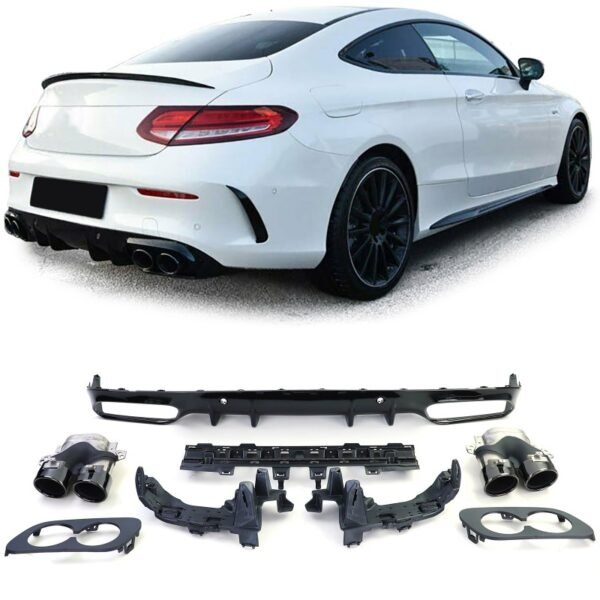 Difusor Trasero Mercedes Clase C Coupe AMG Line C205 (Type C43 AMG)