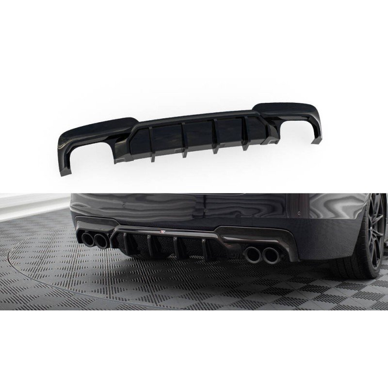 Difusor V.2 Maxton Design BMW 5 F10 M-Pack (Salida Doble Izq + Der) - Imagen 2