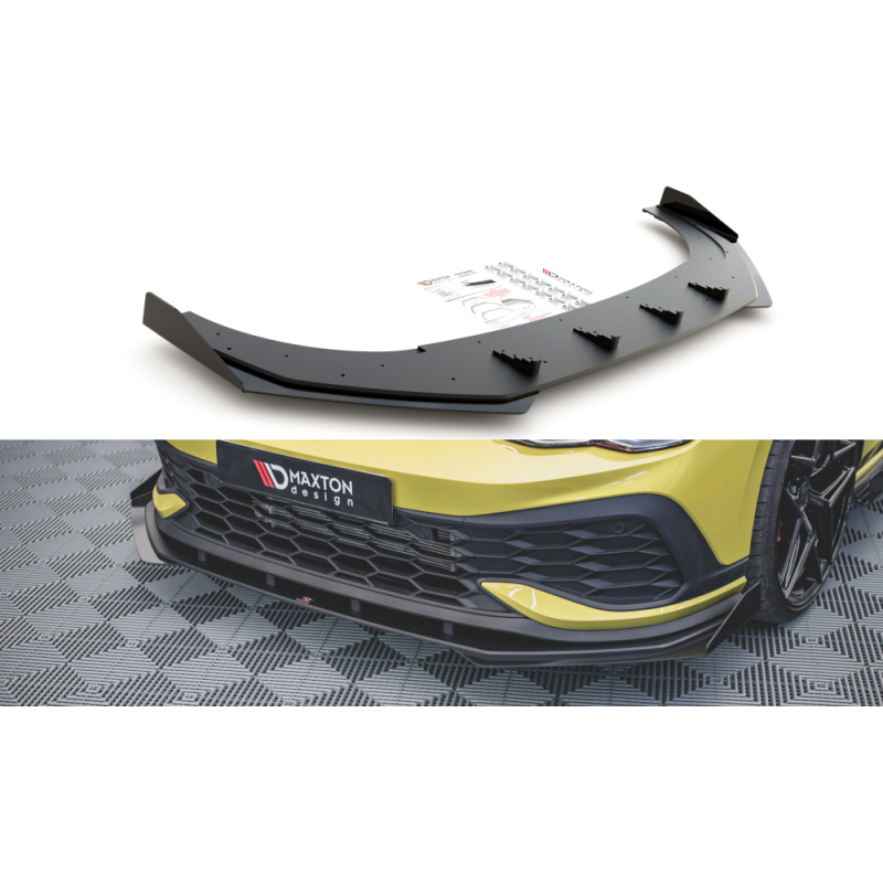 Lip Con Flaps Street Pro Maxton Design VW Golf Mk8 GTI Clubsport - Imagen 2