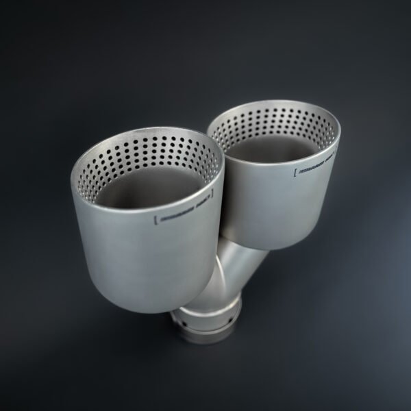 Cola de escape doble tipo AKRA 89/101mm