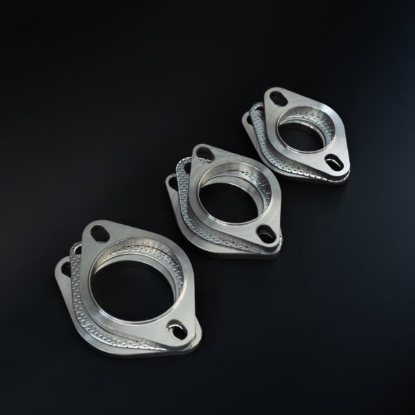 Pack pletinas soldables de 2 tornillos con junta y tornillos 53/63,5/76,1mm